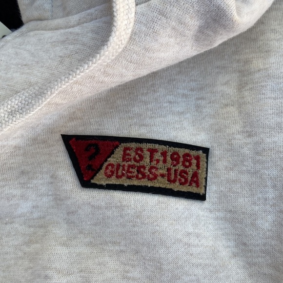 New GUESS Roy Fleece Sherpa Hoodie SZ S - Picture 7 of 9